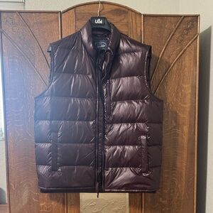 J. Crew Men's Dark Brown Puffer Vest